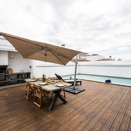 Villa - Pool, Bbq&boule/petanque Nazaré